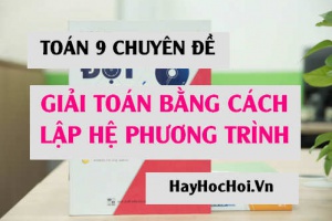 Các bước Giải bài toán bằng cách lập hệ phương trình (đầy đủ, chi tiết) - Toán lớp 9 chuyên đề